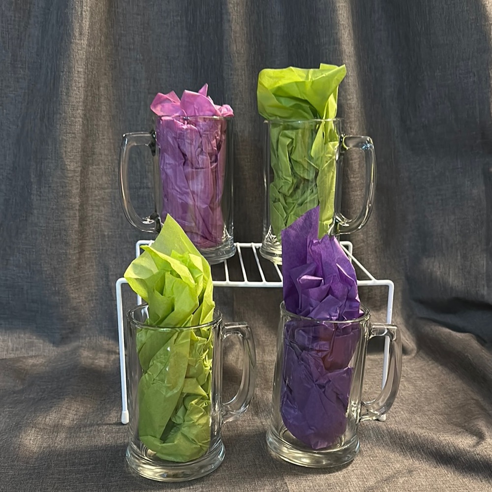 Glass Beer Mugs Set - Clear